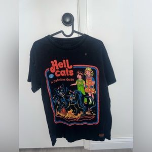 spencer's "hell cats" tshirt - m - black